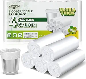 71T8wzn4efL.__AC_SX300_SY300_QL70_FMwebp_ Inwaysin Small Trash Bags 4 Gallon Review Biodegradable Ultra Thick and Strong
